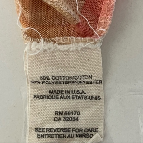 Free People Colorful Split Short Sleeve Top SP - Picture 5 of 7